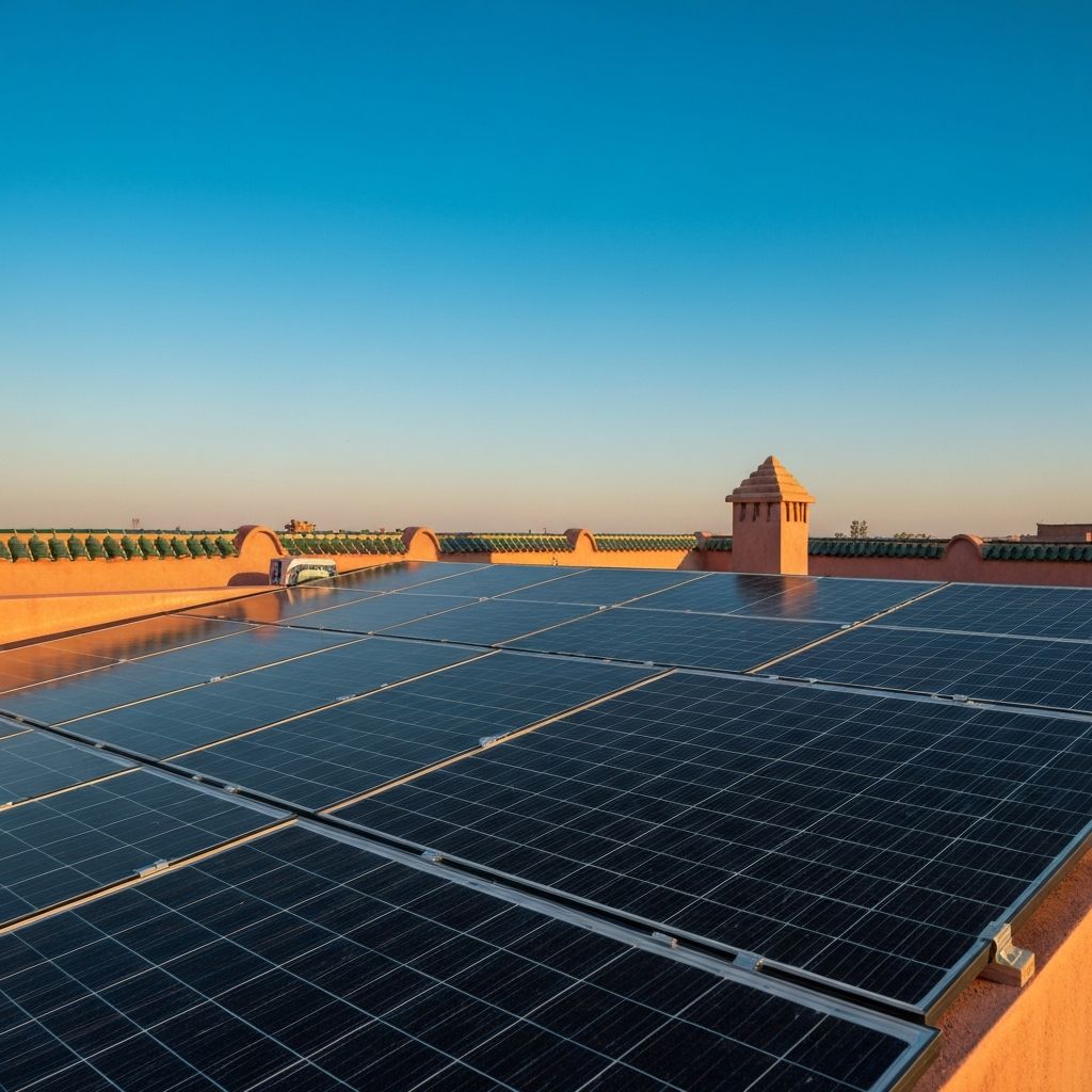 Solar panel installation